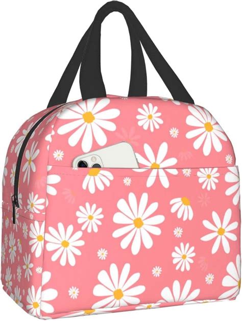 pink floral lunch box